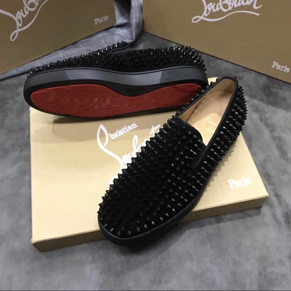 Christian louboutin red bottom loafers